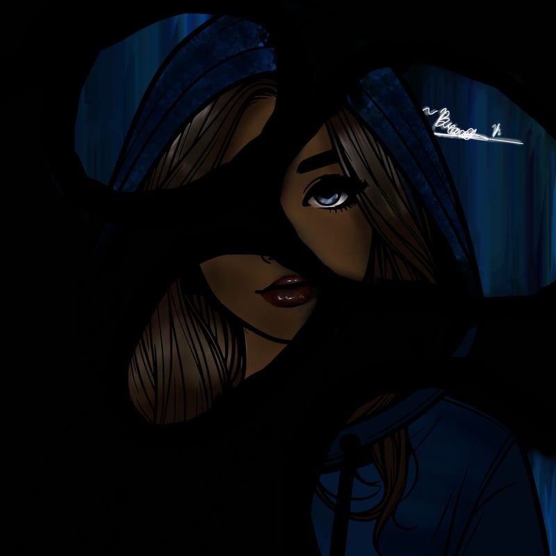 realistic girl with a hoodie