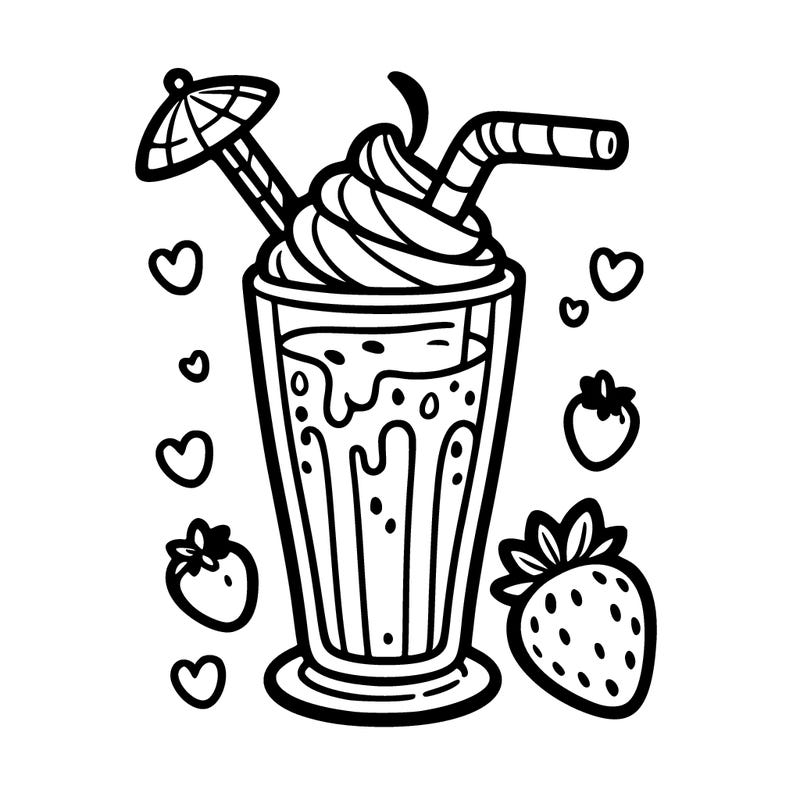 strawberry milkshake