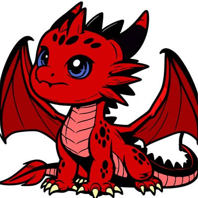 fierce baby night dragon