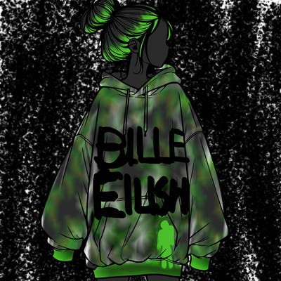 realistic girl with a oversized sweatshirt on and a bun