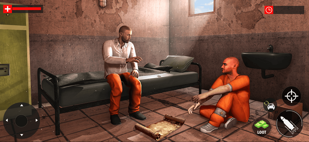 Jail Escape Prison Break Game - Dos prisioneros planeando una fuga en una celda de la cárcel