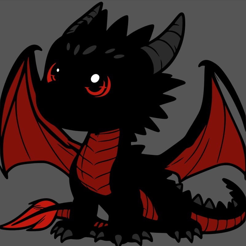 fierce baby night dragon