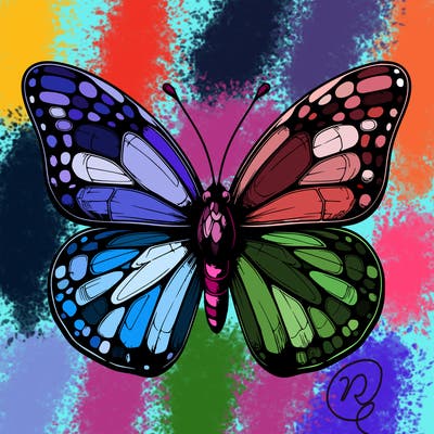 butter fly realistic