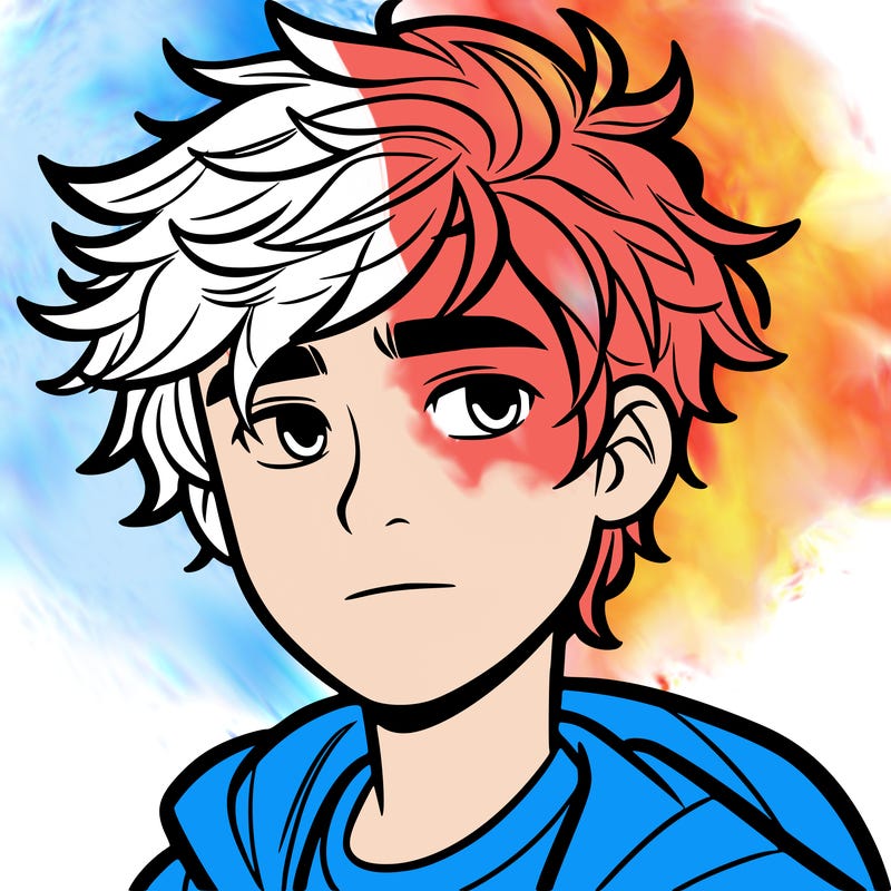 teen boy with messy hair