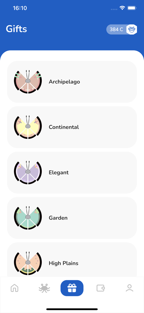 La interfaz de Raid Plaza muestra patrones de región de regalo de Vivillon, incluyendo Archipiélago y Continental