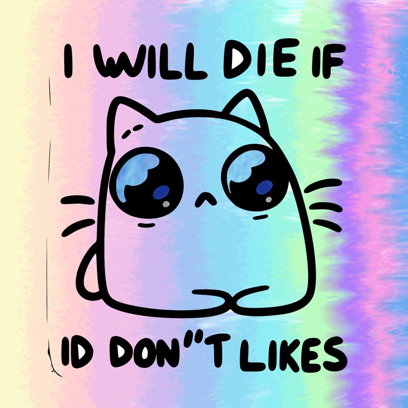 a cat that will die if we don’t get 10 likes