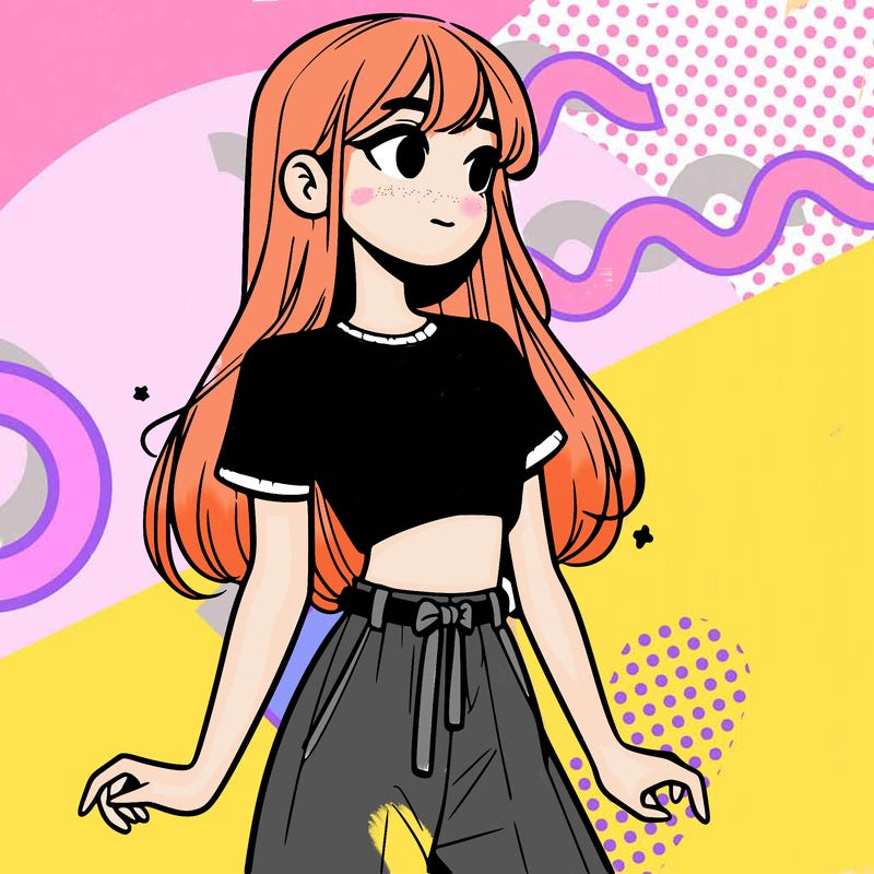 girl in a cute crop top