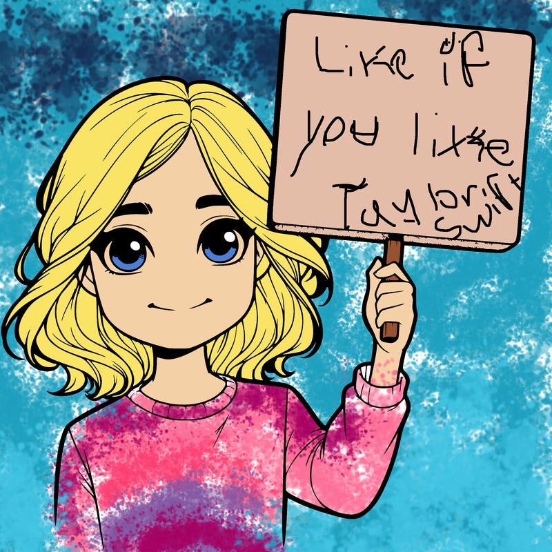 realistic girl holding up a sign