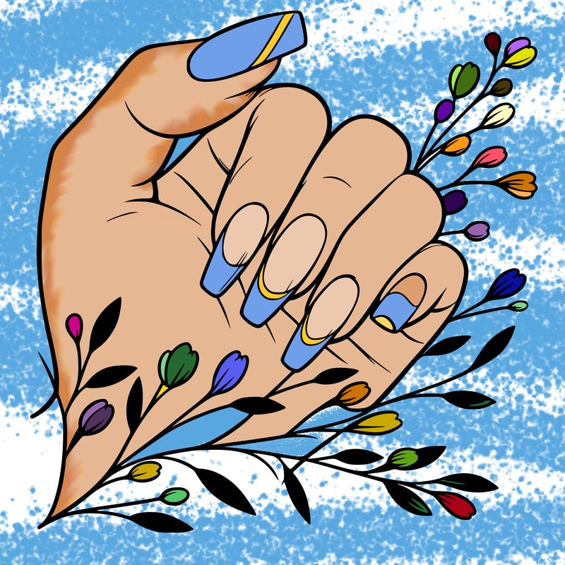 nails with french tip