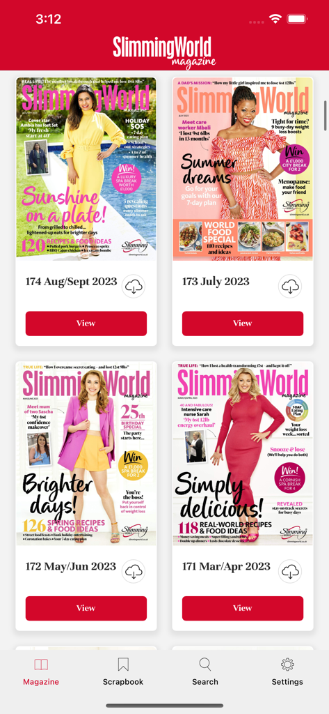 Slimming World Magazine - A library of Slimming World Magazine digital issues featuring recipes and success stories.