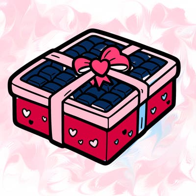 a box of chocolate for valentines day