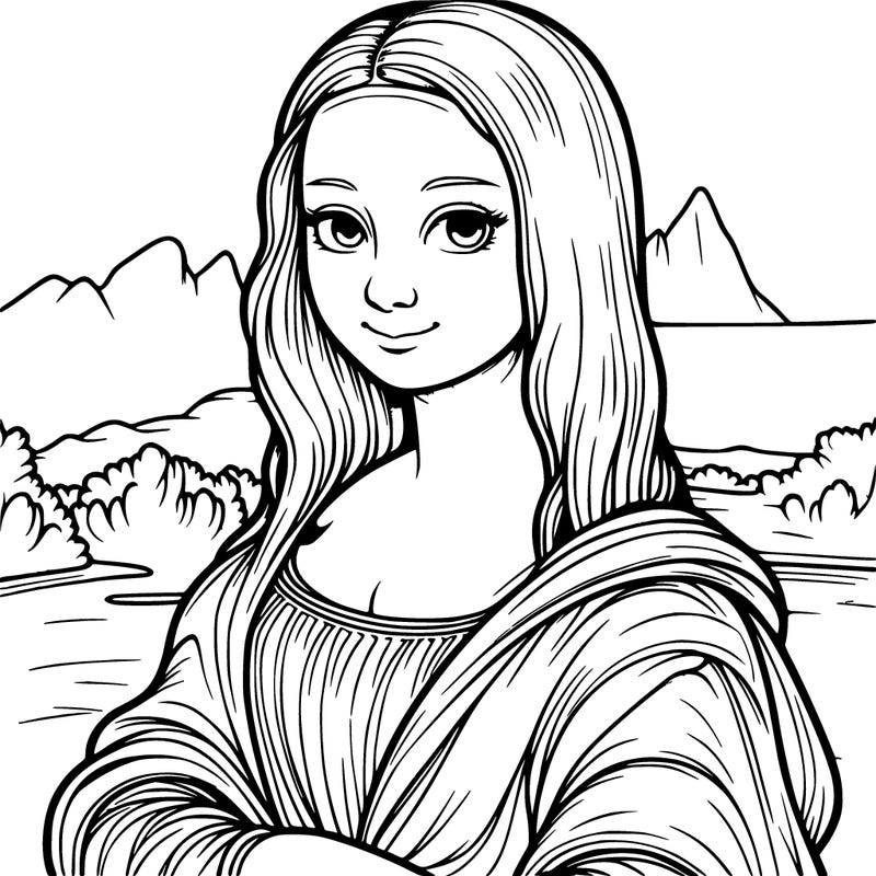 realistic mona lisa