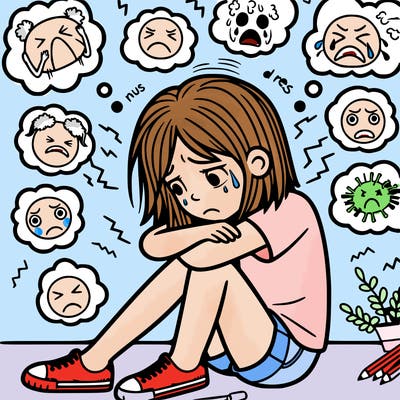 girl struggling with anxiety