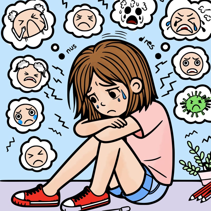 girl struggling with anxiety