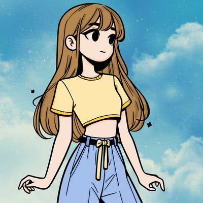 girl in a cute crop top