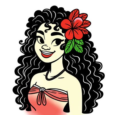 hawaiian black woman