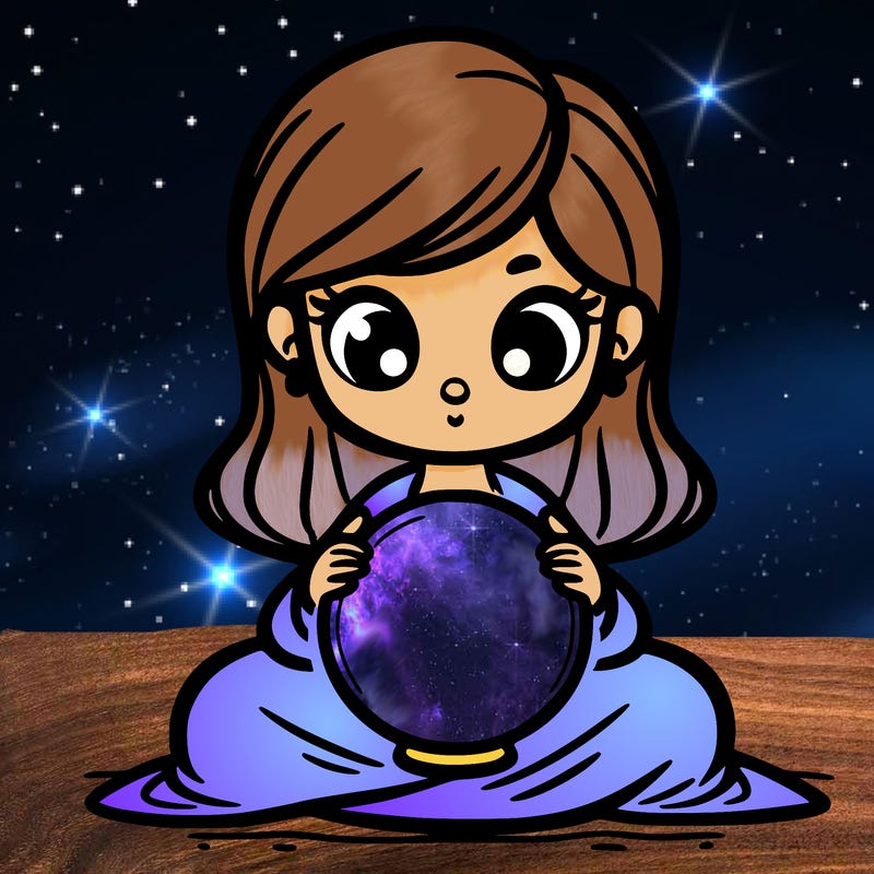 girl with a glowing orb