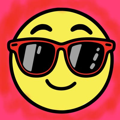 emoji with sunglasses