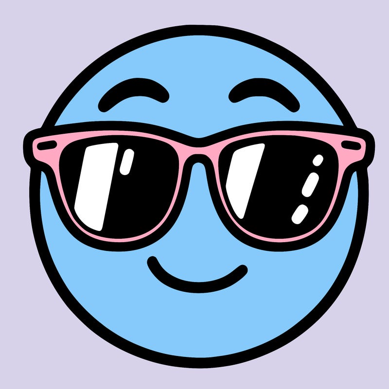emoji with sunglasses