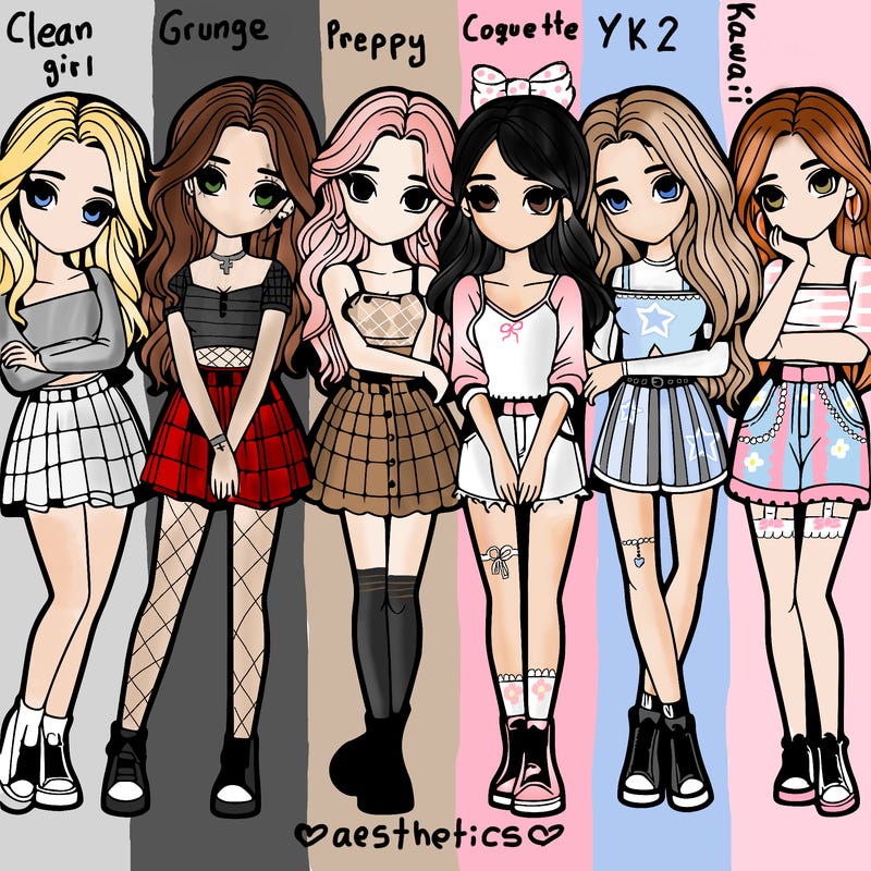 a group of girls realistic