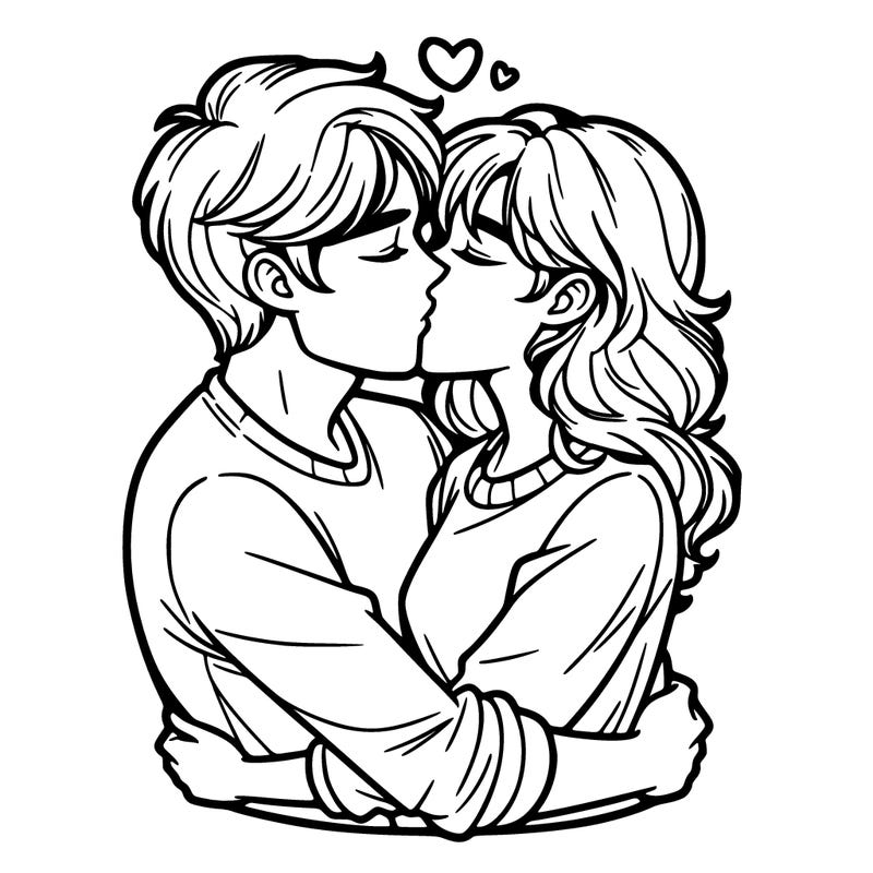 couple kisssing
