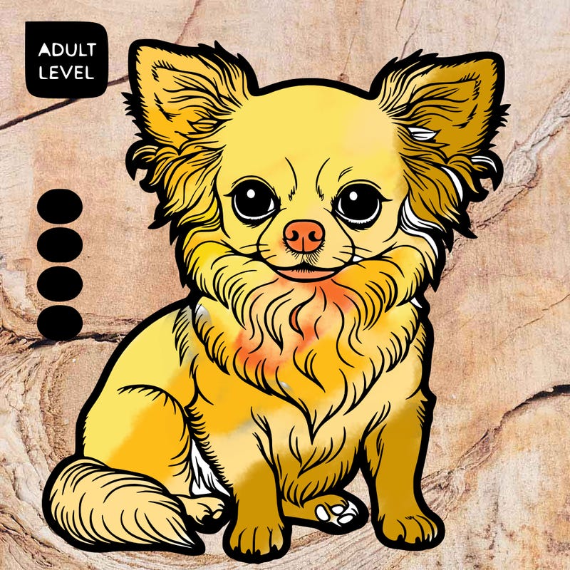 coloring pages, chihuahua, difficult, for adults