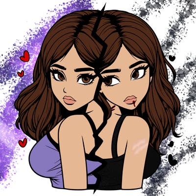 realistic girl split