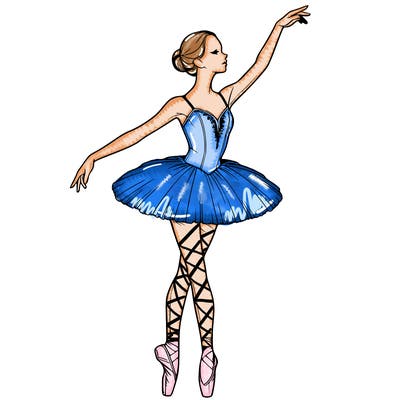 realistic ballerina