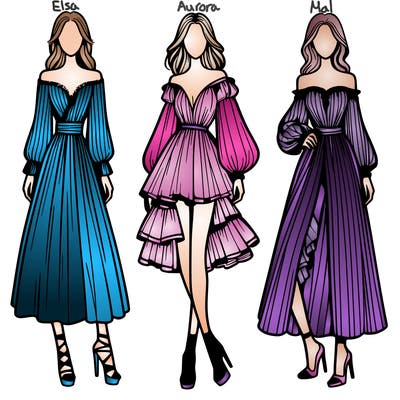 fashion models dresses