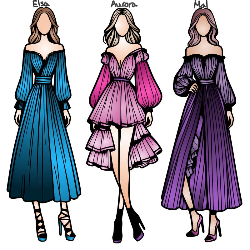 fashion models dresses