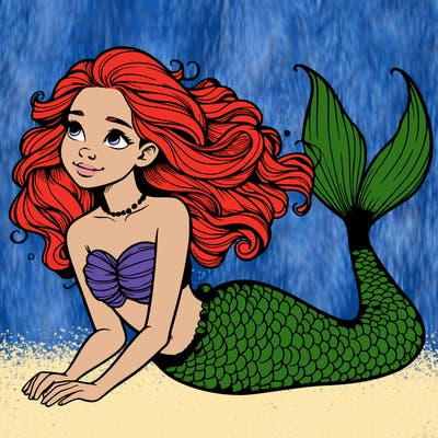 a realistic mermaid