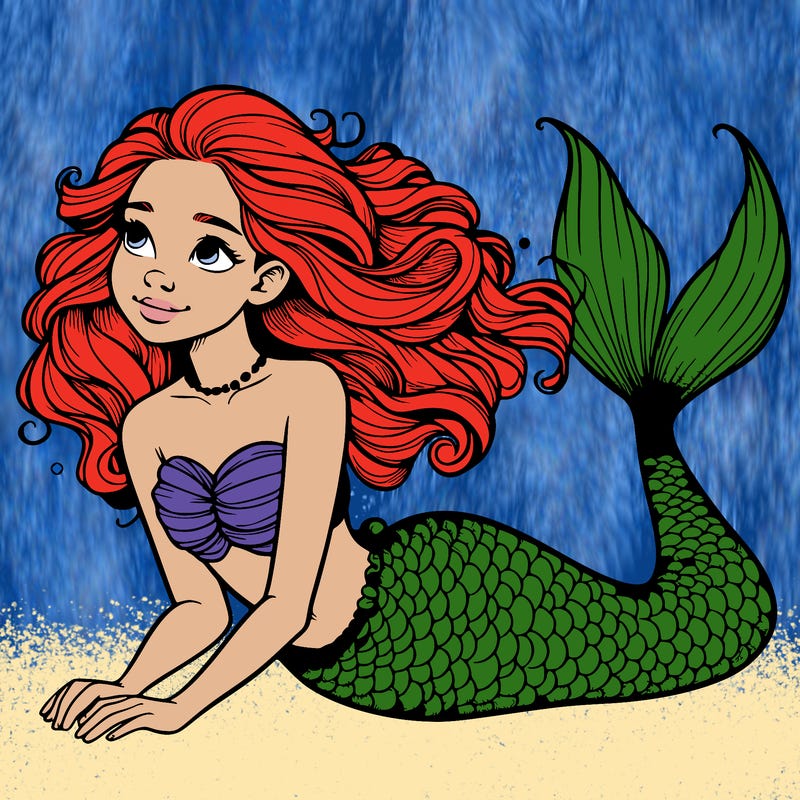 a realistic mermaid