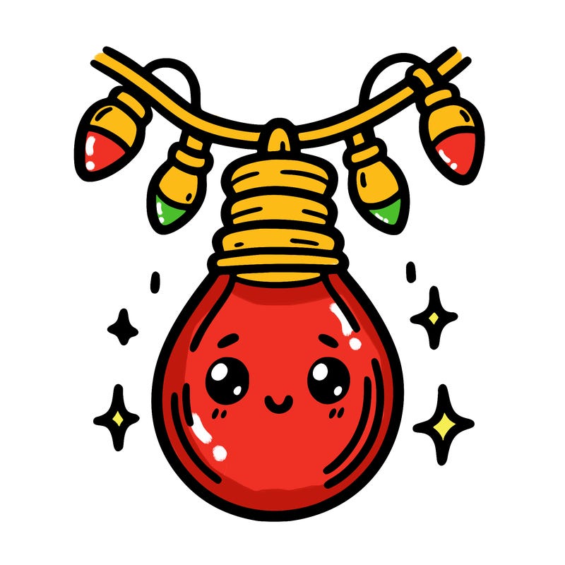 small bulb of a garland