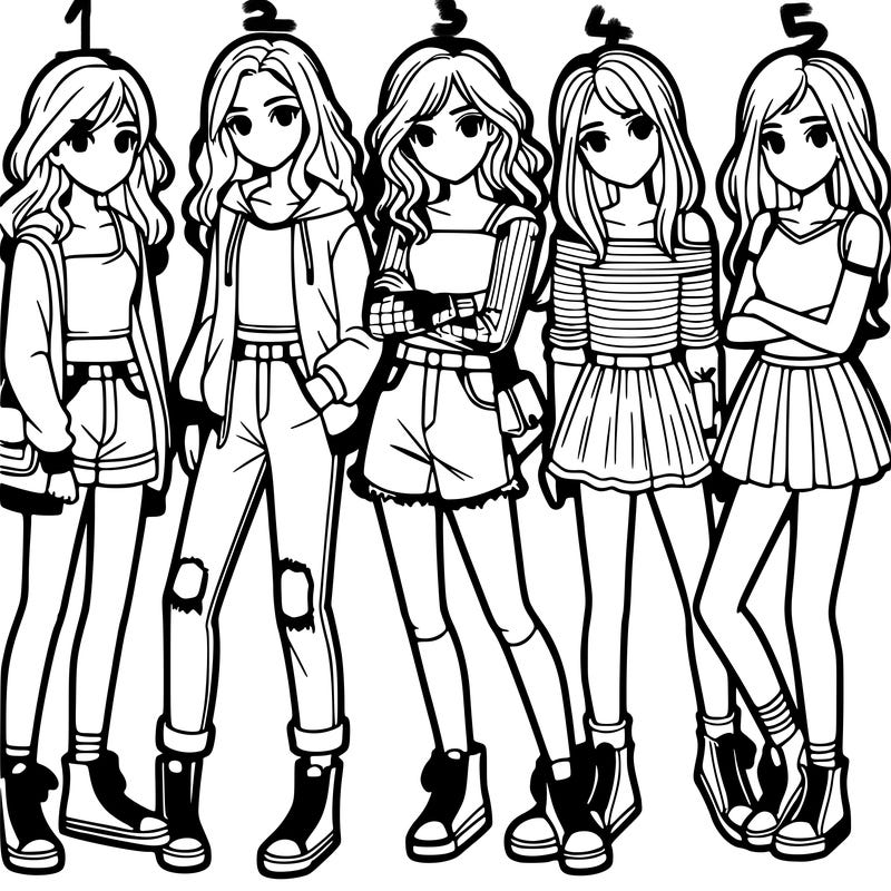 a group of teenage girls