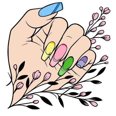 nails with french tip