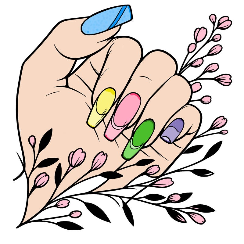 nails with french tip