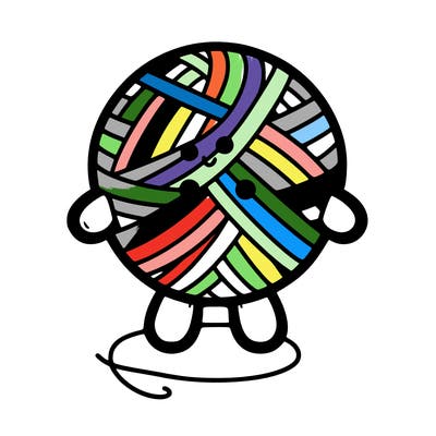 yarn ball shaped as a doll