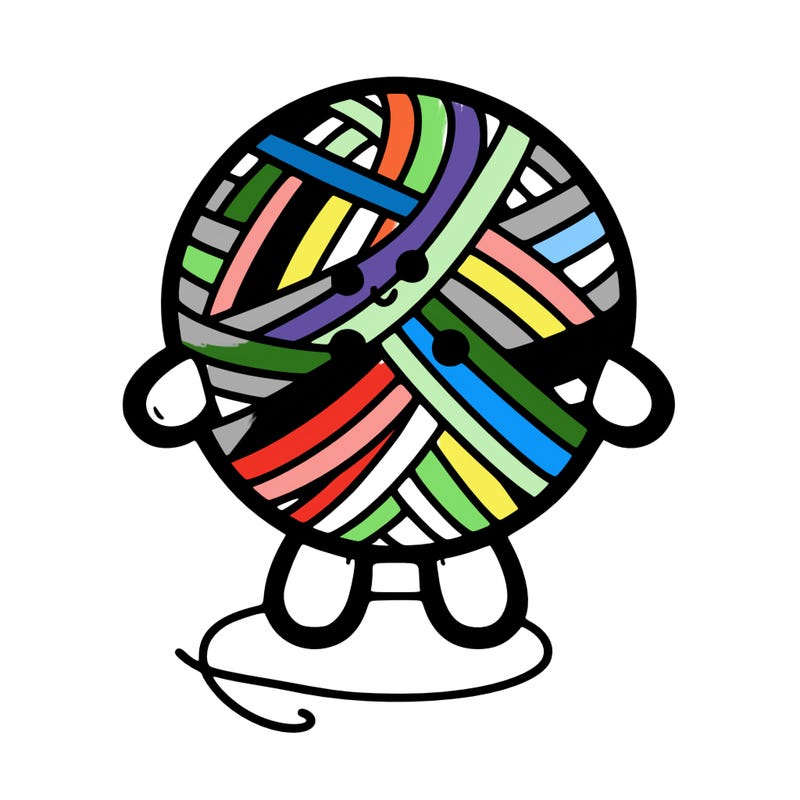 yarn ball shaped as a doll