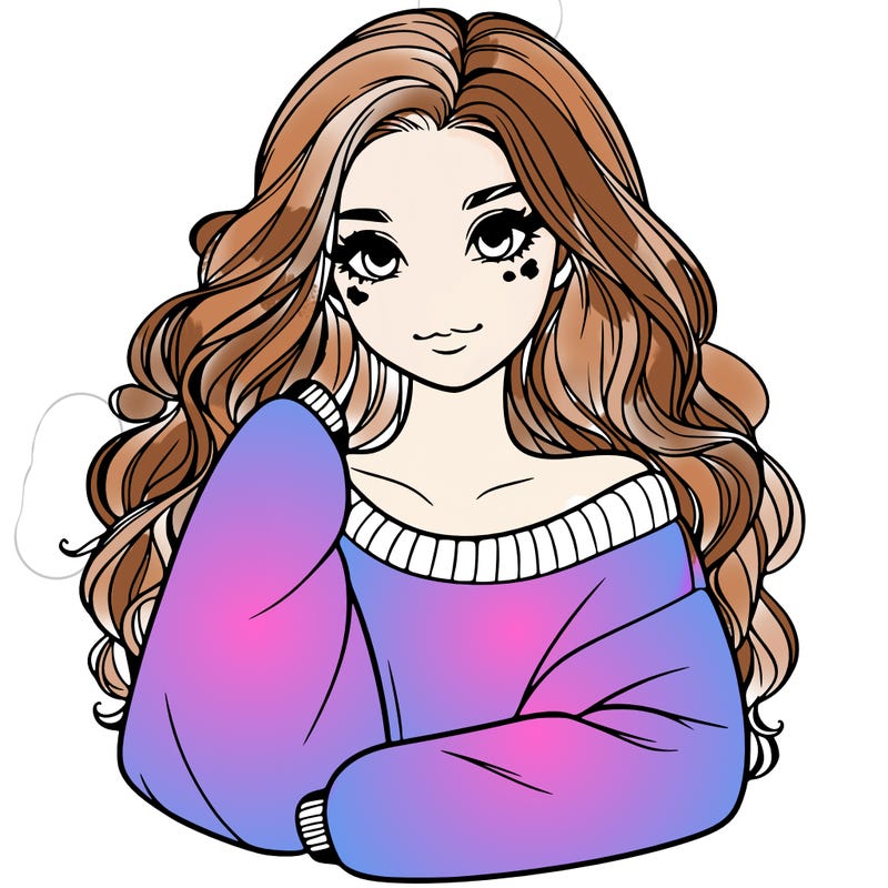 a beautiful girl in a big sweatshirt