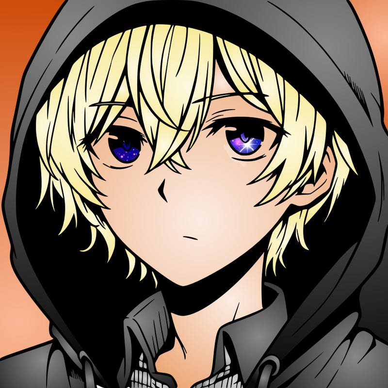 anime guy in hoodie