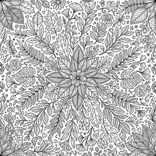 Leaf Line Art Patterns