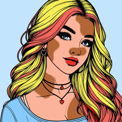 detailed realistic girl