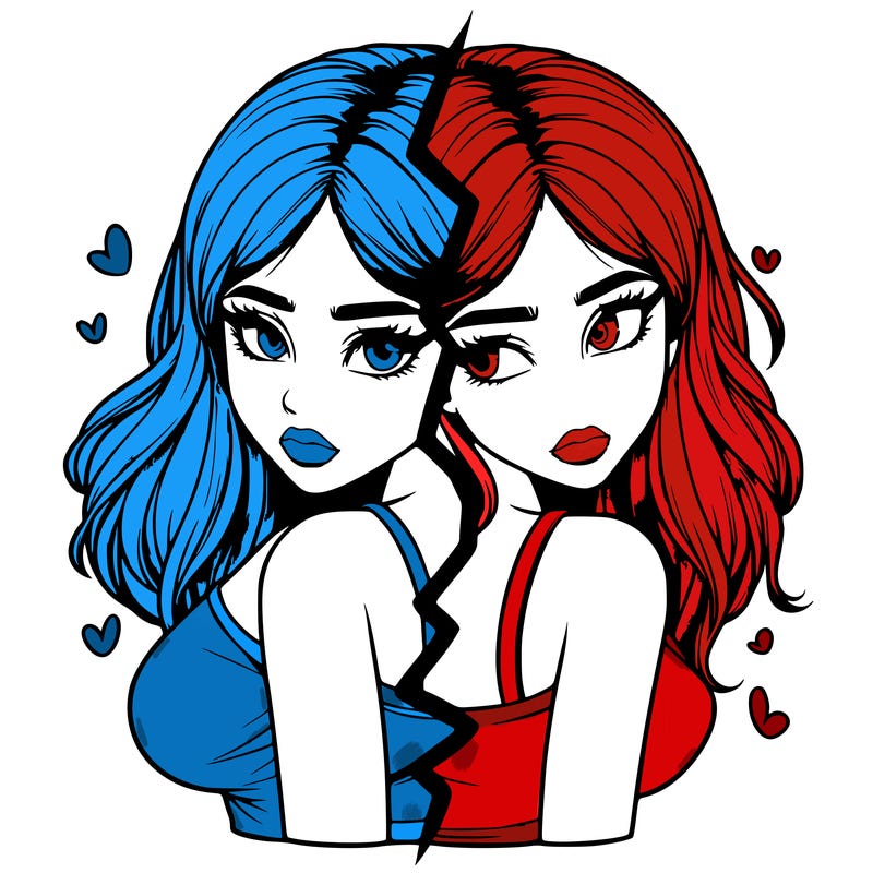 realistic girl split