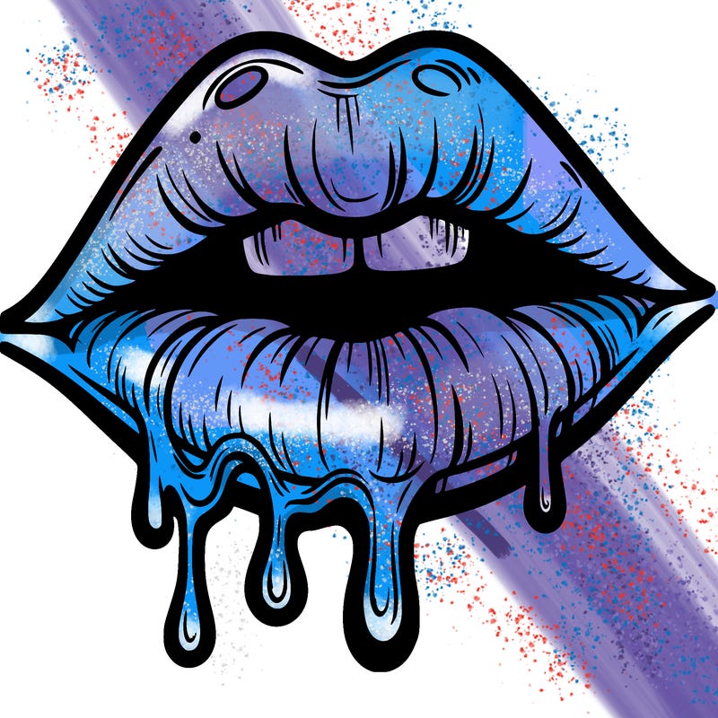 lips that look realistic and drip