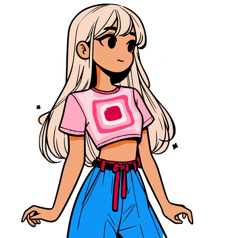 girl in a cute crop top