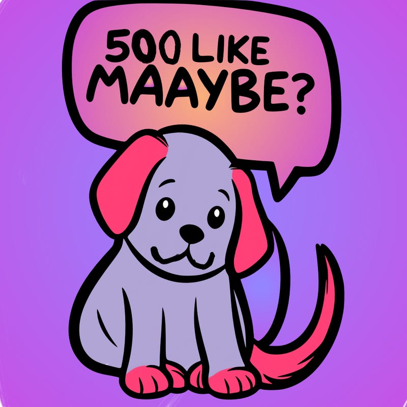 a puppy that says 5 like maybe