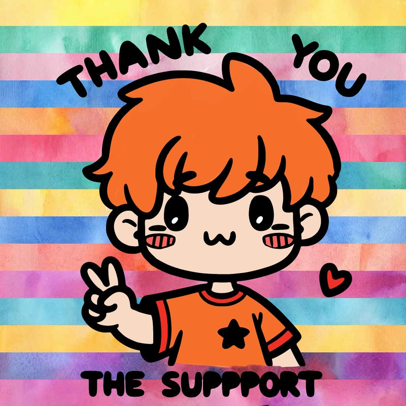 thank you for the support