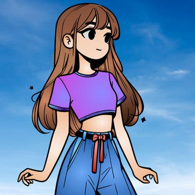 girl in a cute crop top