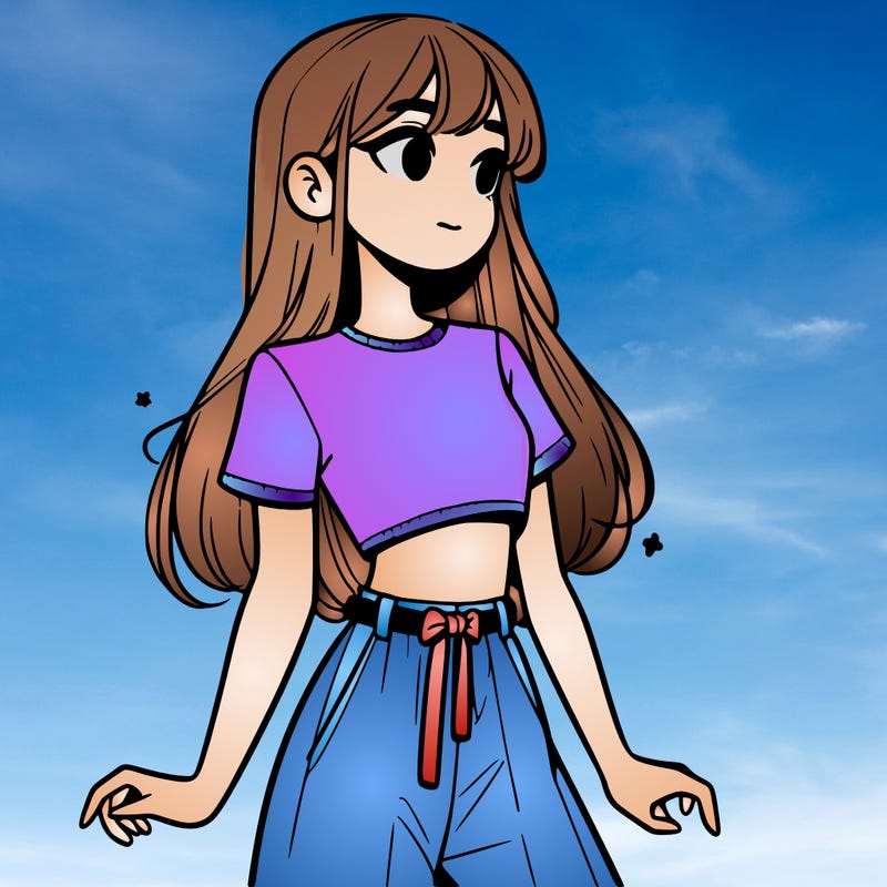 girl in a cute crop top
