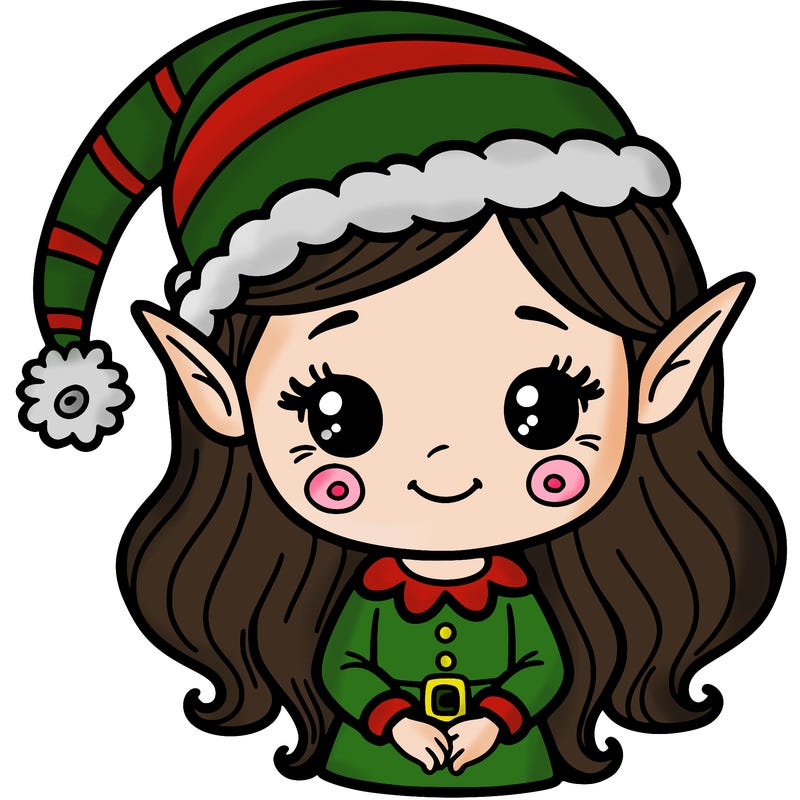 christmas elf girl